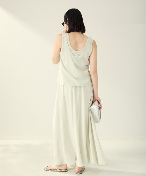 plage(プラージュ)の「ASHER / アッシャー Estelle タンク(タンクトップ・レディース・モカ/ライトグリーン・FREE)」の13枚目の写真