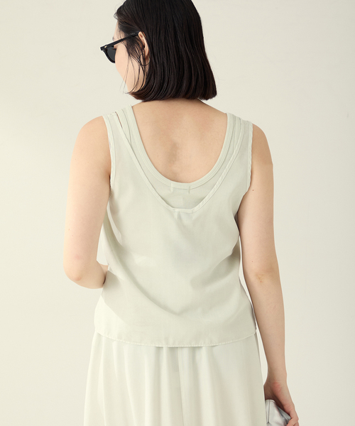 plage(プラージュ)の「ASHER / アッシャー Estelle タンク(タンクトップ・レディース・モカ/ライトグリーン・FREE)」の17枚目の写真