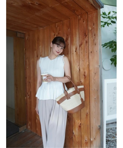 Peplum Ribbed Knit Top（ニット/セーター）｜Her lip to（ハー