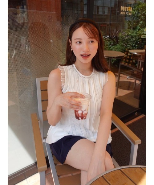 【herlipto】Peplum Ribbed Knit Top Peplum Ribbed Knit Top