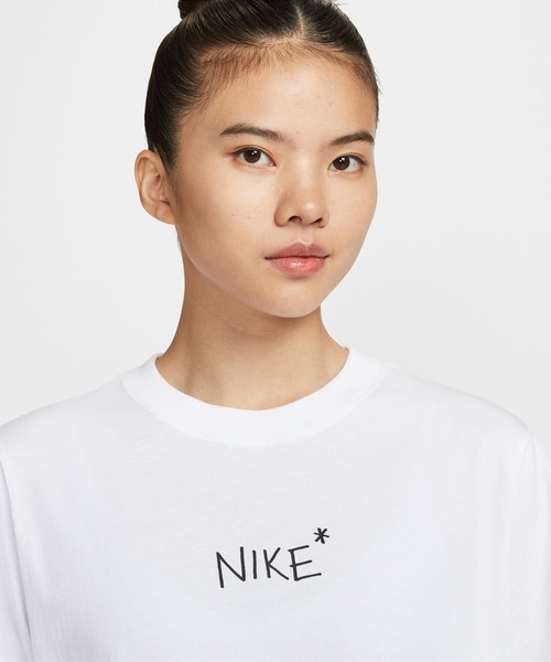 NIKE（ナイキ）の「ナイキ  NSW S/S GCEL II0451  NIKE（Tシャツ/カットソー・レディース・ホワイト/ブラック・S/M/L/XL）」の5枚目の写真
