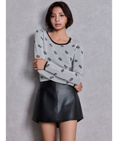 GYDA（ジェイダ）の「フェイクレザースカートライクショートパンツ（スカート・レディース・ブラック・X-SMALL/SMALL/MEDIUM）」の6枚目の写真