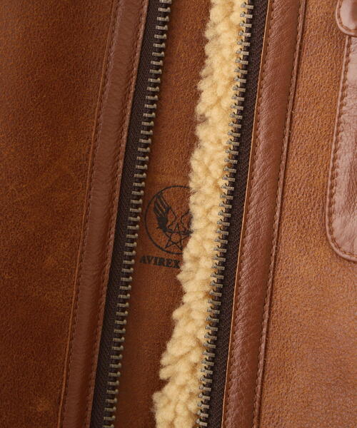 AVIREX(アヴィレックス)の「《50th ANNIVERSARY》B-3 CUSTOM "50TH EDITION"(ムートンコート・レディース・ブラウン・F)」の17枚目の写真
