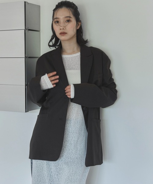 feepur(フェピュール)の「シアースラブディープスリットワンピース(ワンピース・レディース・オフホワイト/ブラック・MEDIUM)」の7枚目の写真