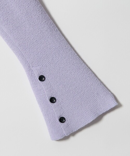 EMMEL REFINES（エメルリファインズ）の「＜EMMEL REFINES＞EM HW ソデボタン タートルニット（ニット/セーター・レディース・ネイビー/ライラック/ブラック/オフホワイト・FREE）」の18枚目の写真