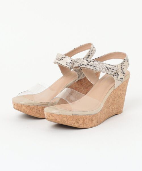 Noubel Voug Relax（ヌーベルヴォーグリラックス）の「パイソン柄コルクウエッジサンダル（サンダル・レディース・パイソン・LL/L/M）」の11枚目の写真