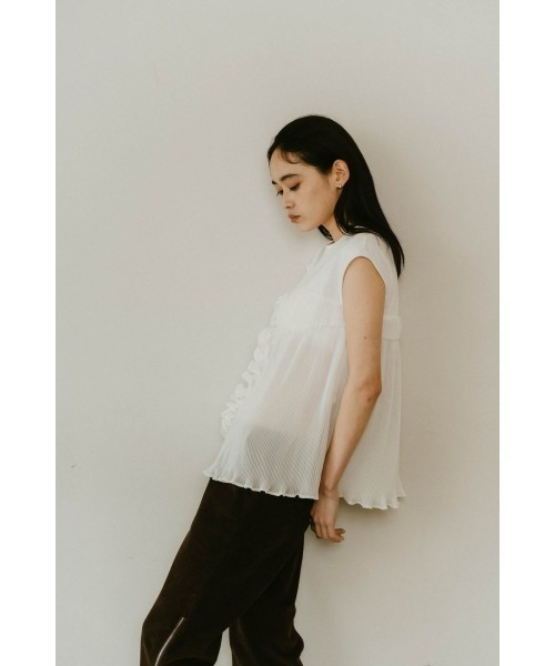 Knuth Marf（クヌースマーフ）の「heart motif tulle tops（シャツ/ブラウス・レディース・ブラック/ホワイト・FREE）」の6枚目の写真