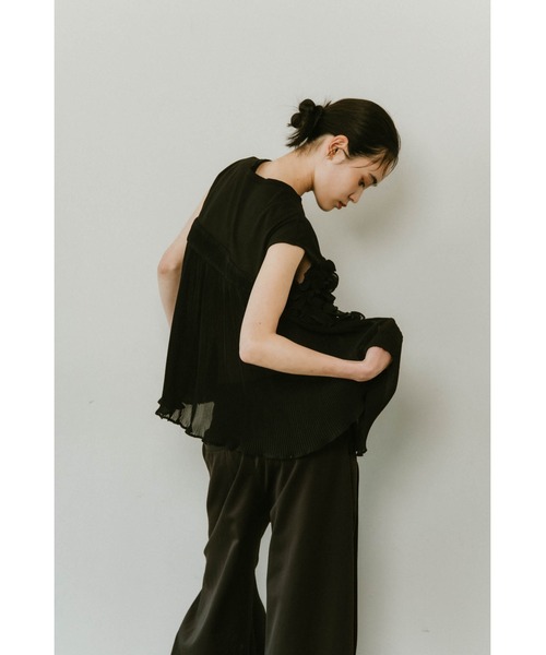 Knuth Marf（クヌースマーフ）の「heart motif tulle tops（シャツ/ブラウス・レディース・ブラック/ホワイト・FREE）」の9枚目の写真