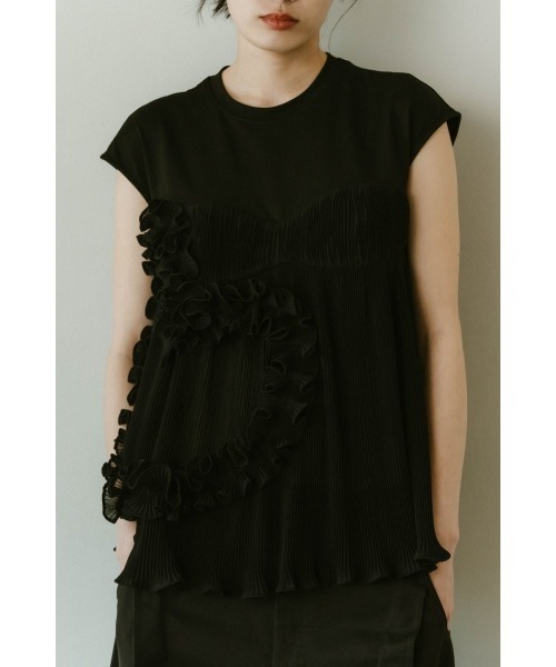 Knuth Marf（クヌースマーフ）の「heart motif tulle tops（シャツ/ブラウス・レディース・ブラック/ホワイト・FREE）」の11枚目の写真