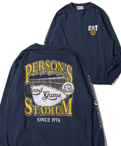 PERSON'S(パーソンズ)の「【PERSON’S STADIUM / パーソンズスタジアム】スタジアムモチーフ クルーネックスウェットプルオーバー(スウェット・レディース・ブラック/オートミール/ネイビー・MEDIUM/LARGE/X-LARGE)」の3枚目の写真
