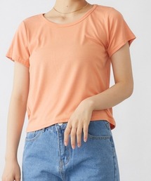 バックVオープンTシャツ