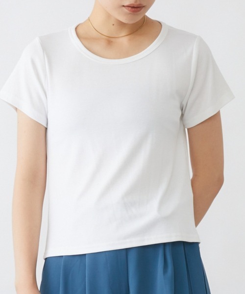 mebole(メボレ)の「バックVオープンTシャツ(Tシャツ/カットソー・レディース・ブルー/オレンジ/グリーン/ホワイト・FREE)」の8枚目の写真