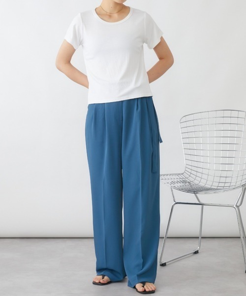 mebole(メボレ)の「バックVオープンTシャツ(Tシャツ/カットソー・レディース・ブルー/オレンジ/グリーン/ホワイト・FREE)」の13枚目の写真