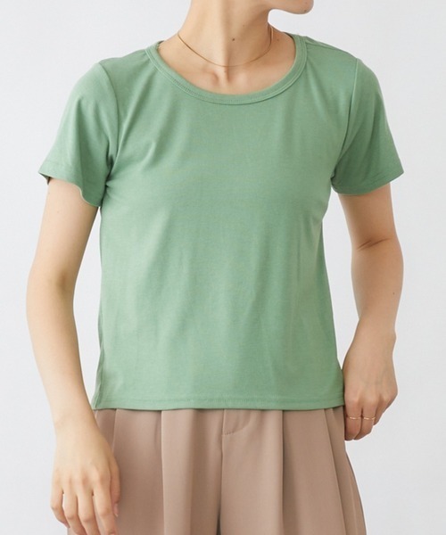 mebole(メボレ)の「バックVオープンTシャツ(Tシャツ/カットソー・レディース・ブルー/オレンジ/グリーン/ホワイト・FREE)」の15枚目の写真