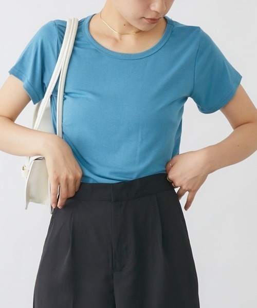 mebole(メボレ)の「バックVオープンTシャツ(Tシャツ/カットソー・レディース・ブルー/オレンジ/グリーン/ホワイト・FREE)」の22枚目の写真