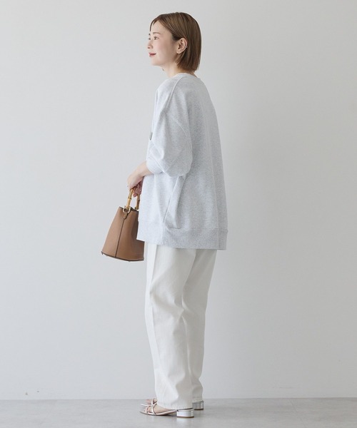 AMERICAN HOLIC（アメリカンホリック）の「カレッジロゴクラックプリント裏毛プルオーバー（スウェット・レディース・オフホワイト/杢グレー/チャコールグレー/ブラウン/ネイビー・FREE）」の19枚目の写真