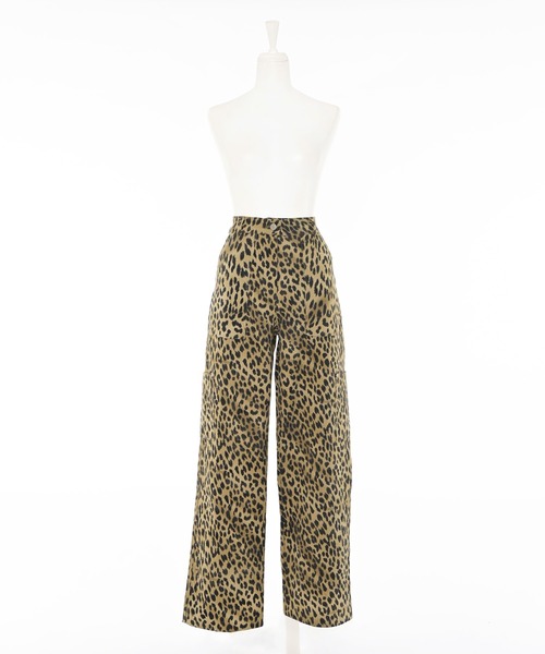 Narcissus（ナルシス）の「レオパード柄ストレートデニムパンツ（デニムパンツ・レディース・レオパード・FREE）」の5枚目の写真