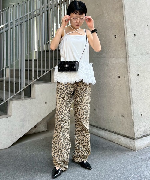 Narcissus（ナルシス）の「レオパード柄ストレートデニムパンツ（デニムパンツ・レディース・レオパード・FREE）」の15枚目の写真