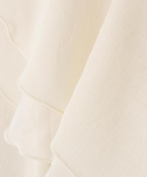 NATURAL BEAUTY BASIC(ナチュラルビューティーベーシック)の「◇ラッフルフリルワンピース(ワンピース・レディース・ダークブルー/オフホワイト・MEDIUM/P/S)」の10枚目の写真