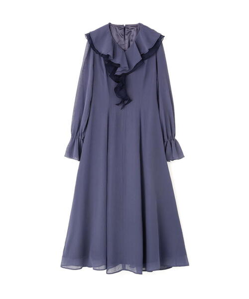 NATURAL BEAUTY BASIC(ナチュラルビューティーベーシック)の「◇ラッフルフリルワンピース(ワンピース・レディース・ダークブルー/オフホワイト・MEDIUM/P/S)」の11枚目の写真