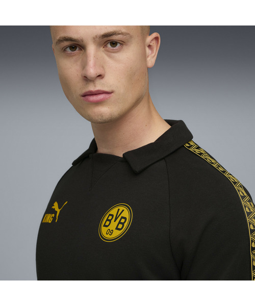 PUMA（プーマ）の「PUMA プーマ メンズ ドルトムント キング ドリル トップ（スウェット・メンズ・ブラック×イエロー・X-SMALL/X-LARGE/LARGE/SMALL/MEDIUM）」の10枚目の写真