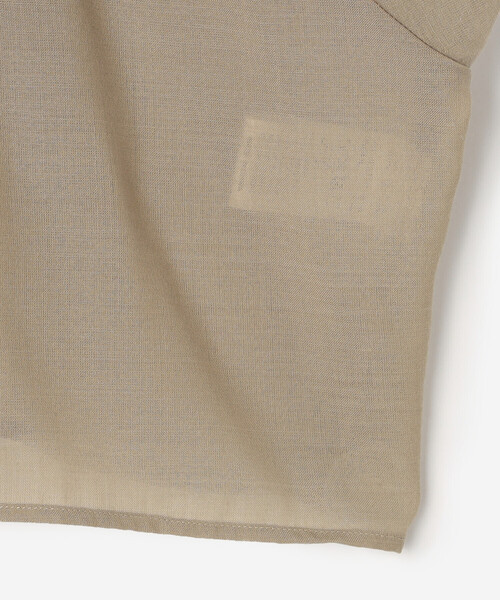 ORCIVAL(オーシバル)の「ORCIVAL | シアー ショートボレロシャツ WOMEN(シャツ/ブラウス・レディース・ブラック/ベージュ・1)」の7枚目の写真