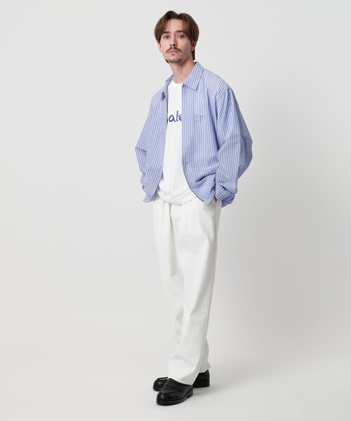 BEAUTY&YOUTH UNITED ARROWS（ビューティーアンドユースユナイテッドアローズ）の「ボイル シアー ジップ シャツ（シャツ/ブラウス・メンズ・コバルトブルー/ダークグレー・XL/M/S/L）」の8枚目の写真