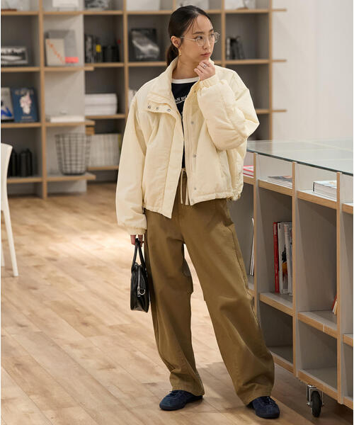 FREE'S MART（フリーズマート）の「◆モンスターショートブルゾン（ブルゾン・レディース・ホワイト/ブラック・SMALL/MEDIUM）」の3枚目の写真