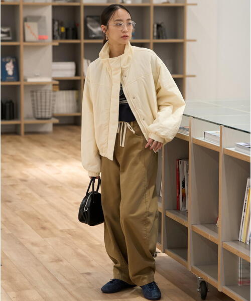 FREE'S MART（フリーズマート）の「◆モンスターショートブルゾン（ブルゾン・レディース・ホワイト/ブラック・SMALL/MEDIUM）」の7枚目の写真