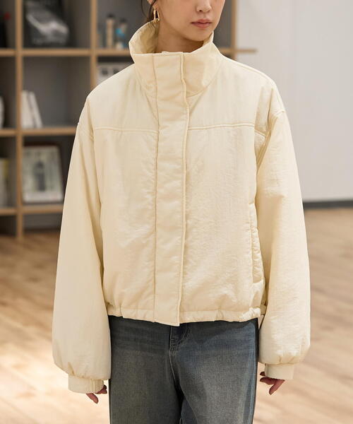 FREE'S MART（フリーズマート）の「◆モンスターショートブルゾン（ブルゾン・レディース・ホワイト/ブラック・SMALL/MEDIUM）」の11枚目の写真