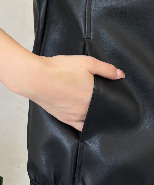prose verse（プロズヴェール）の「フェイクレザーライダースジャケット（ライダースジャケット・レディース・ブラック・LARGE/MEDIUM）」の11枚目の写真