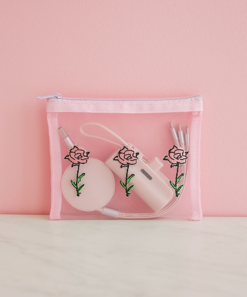 セール】FLOWERメッシュポーチ / 582026（ポーチ）｜LAKOLE