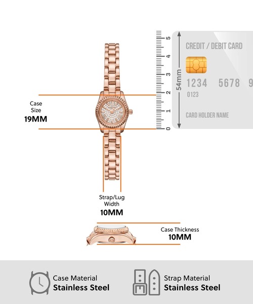 MICHAEL KORS(マイケルコース)の「マイケル・コース 腕時計 レディース アナログ ステンレス MK4946SET(アナログ腕時計・レディース・ピンクゴールド・FREE)」の2枚目の写真