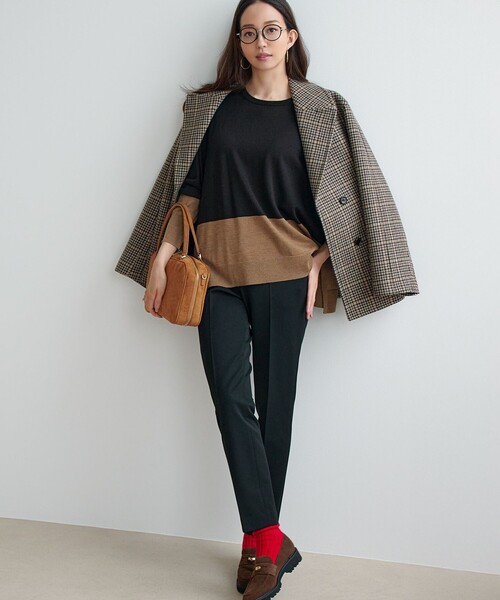 23区 【VERY掲載】TRストレッチギャバ テーパード パンツ《サイズ50） 23区（ニジュウサンク） パンツ 「VERY掲載」TRストレッチギャバ