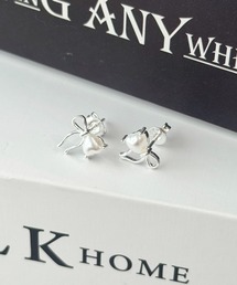 apres jour | 【apres jour×ARIAZ】ハートパールリボンミニピアス(ピアス(両耳用))