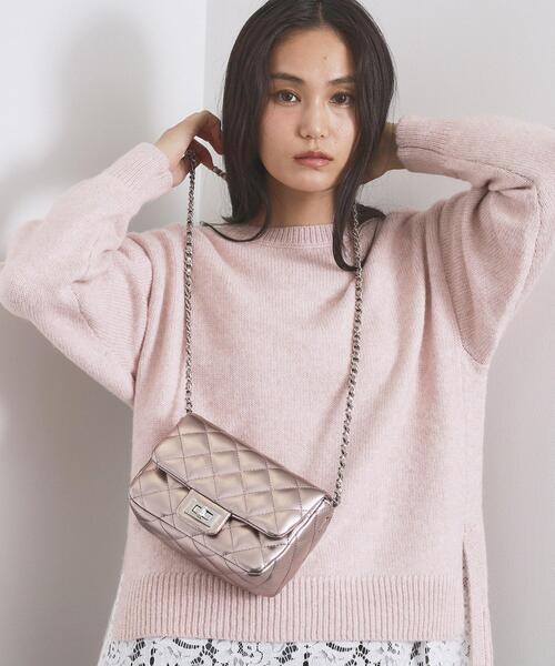 OPAQUE.CLIP（オペークドットクリップ）の「パフィーキルティングチェーンショルダーバッグ（ショルダーバッグ・レディース・ブラック/ブラック系1/オフホワイト/シルバー系その他7/ホワイト系9/ベージュ系6・00）」の15枚目の写真