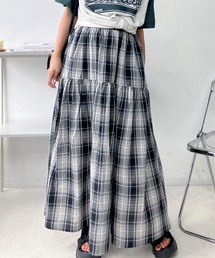AS KNOW AS plus | ♪アソートデザイン 切替えギャザーロングスカート(スカート)