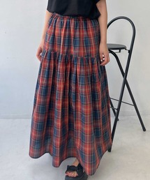 AS KNOW AS plus | ♪アソートデザイン 切替えギャザーロングスカート(スカート)