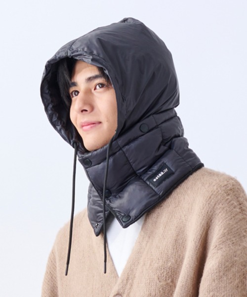 フード付き ネックウォーマー 中綿 バラクラバ（マフラー）｜estaa