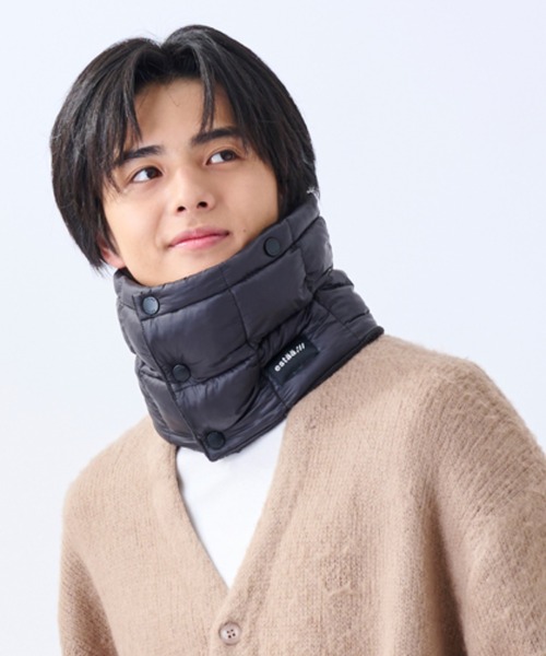 フード付き ネックウォーマー 中綿 バラクラバ（マフラー）｜estaa