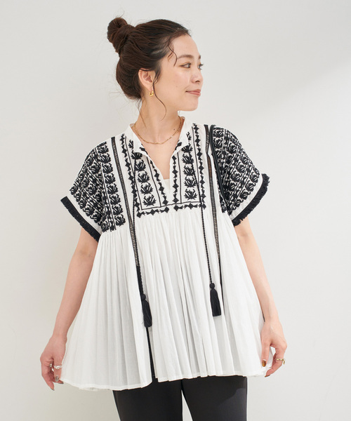 ［新品未使用］SHISHIKUI boda サックス×ブラウン ボーダー長袖 boda / SAX×BROWN – SHISHIKUI