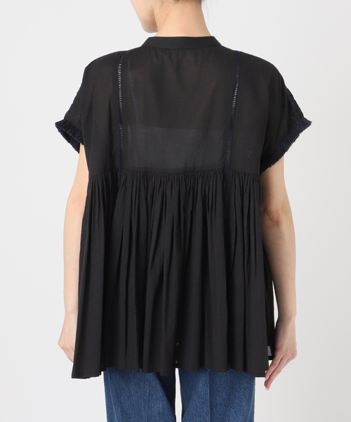 手洗い可 / 刺繍ギャザーブラウス（シャツ/ブラウス）｜B.C STOCK