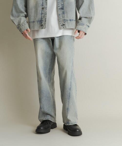 セール】ツイストデニムワイドパンツ（デニムパンツ）｜SENSE OF