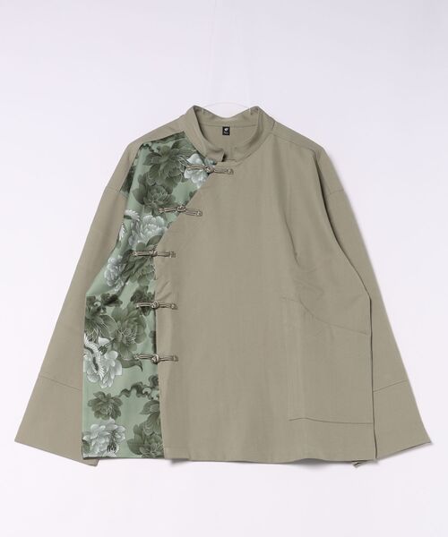 チャイハネ(チャイハネ)の「【チャイハネ】スラミアチャイナボタンMEN'Sトップス(その他トップス・メンズ・ブラック/ベージュ/ブラック系その他/カーキ・FREE)」の4枚目の写真