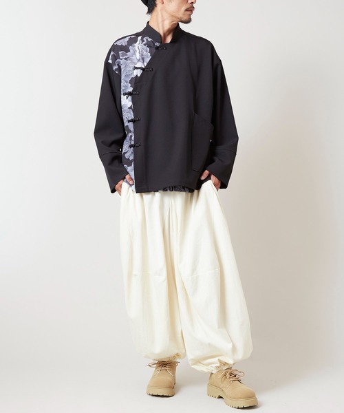 チャイハネ（チャイハネ）の「【チャイハネ】スラミアチャイナボタンMEN'Sトップス（その他トップス・メンズ・ブラック/ベージュ・FREE）」の4枚目の写真