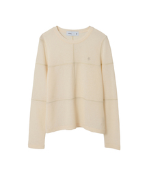 PATCHWORK SHEER RIB TOP