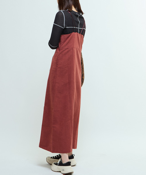CONVERSE TOKYO（コンバーストウキョウ）の「PATCHWORK SHEER RIB TOP（Tシャツ/カットソー・レディース・ブラック/グレー/オフホワイト・FREE）」の8枚目の写真