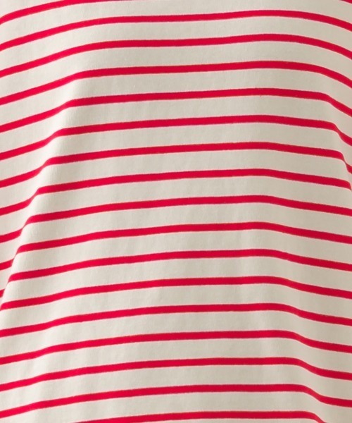 OMNES(オムネス)の「キッズコットン長袖ボーダーTシャツ(Tシャツ/カットソー・キッズ・ベージュ系その他2/ベージュ系その他/マルチ/ブラウン系その他/ベージュ系その他3/ホワイト×ピンク/ベージュ×ブラック/ホワイト×ネイビー・SMALL/LARGE/MEDIUM)」の6枚目の写真