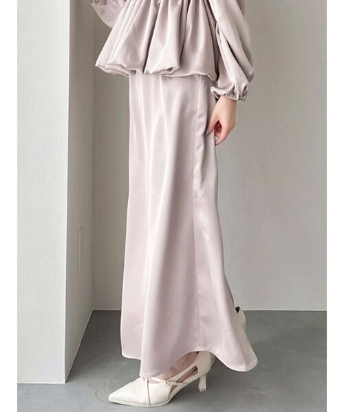 dazzlin（ダズリン）の「サテンナロースリットスカート（スカート・レディース・チャコールグレー/ピンク/その他1・SMALL/MEDIUM）」の10枚目の写真