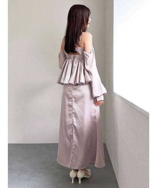 dazzlin（ダズリン）の「サテンナロースリットスカート（スカート・レディース・チャコールグレー/ピンク/その他1・SMALL/MEDIUM）」の17枚目の写真